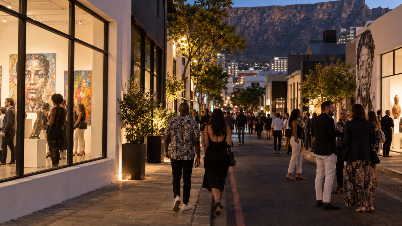 First Thursdays Cape Town gallery walk in the central city